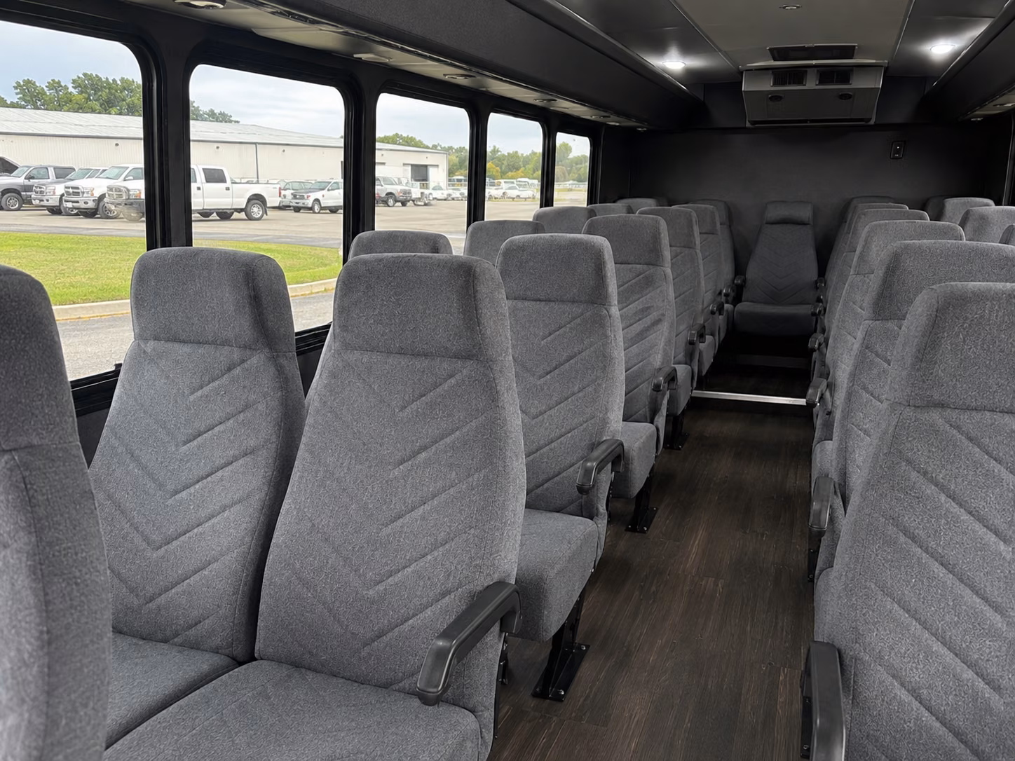troy 20 passenger minibus interior